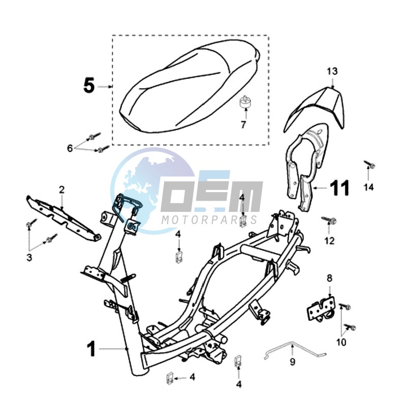 FRAME AND SADDLE