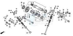 SLR650 drawing CAMSHAFT/VALVE