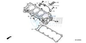 CBR1000RR9 France - (F / CMF REP) drawing CYLINDER