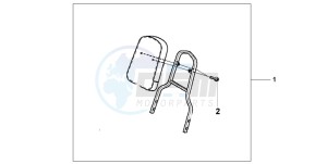 VT750DC SHADOW drawing BACKREST