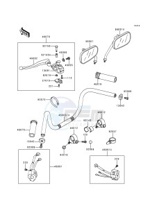 VN 800 A [VULCAN 800] (A1-A5) [VULCAN 800] drawing HANDLEBAR-- VN800-A1_A2- -