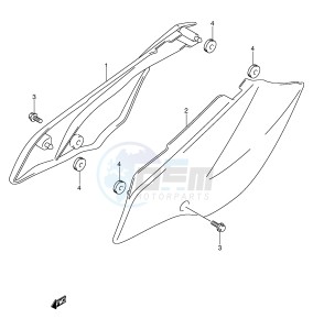 DR-Z125 (E3-E28) drawing FRAME COVER