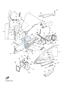 YZF-R6 600 R6 (1JSL 1JSM) drawing COWLING 1