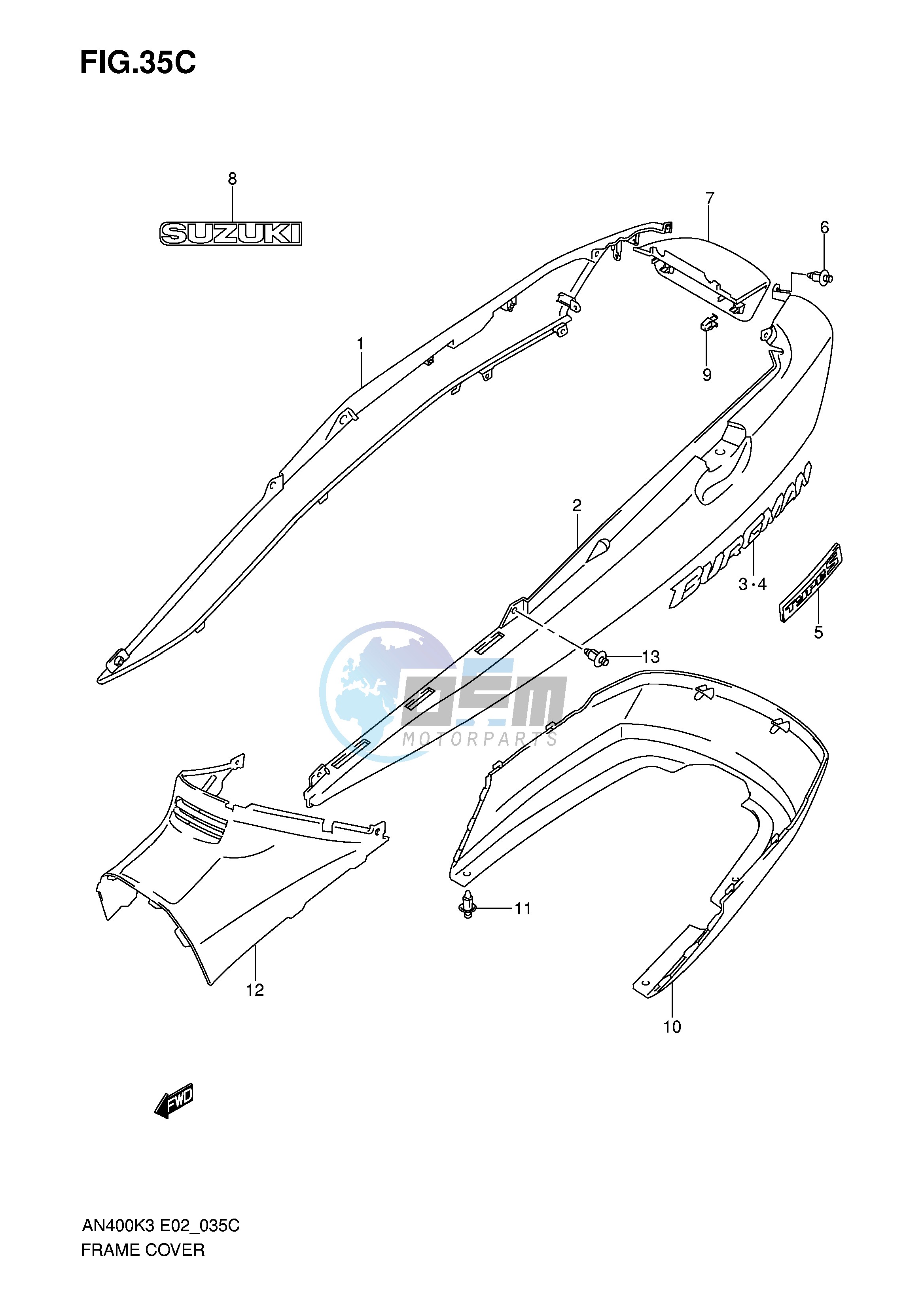 FRAME COVER (AN400SK5 SK6)