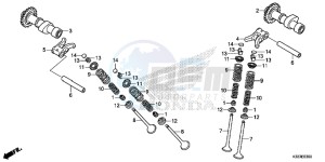 CBR300RF CBR300R Europe Direct - (ED) drawing CAMSHAFT/ VALVE