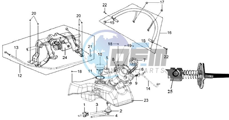 FUEL TANK - FUEL CUT