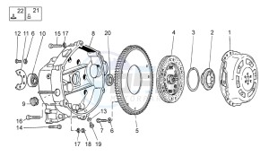 V7 Classic 750 drawing Clutch I