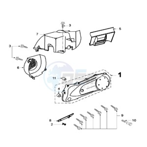 FIGHT RIX drawing CRANKCASE COVER