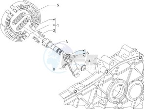 Typhoon 50 drawing Rear brake - Brake jaw