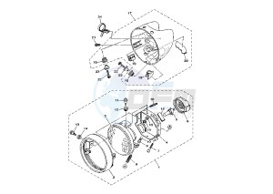 XV WARRIOR 1700 drawing HEADLIGHT