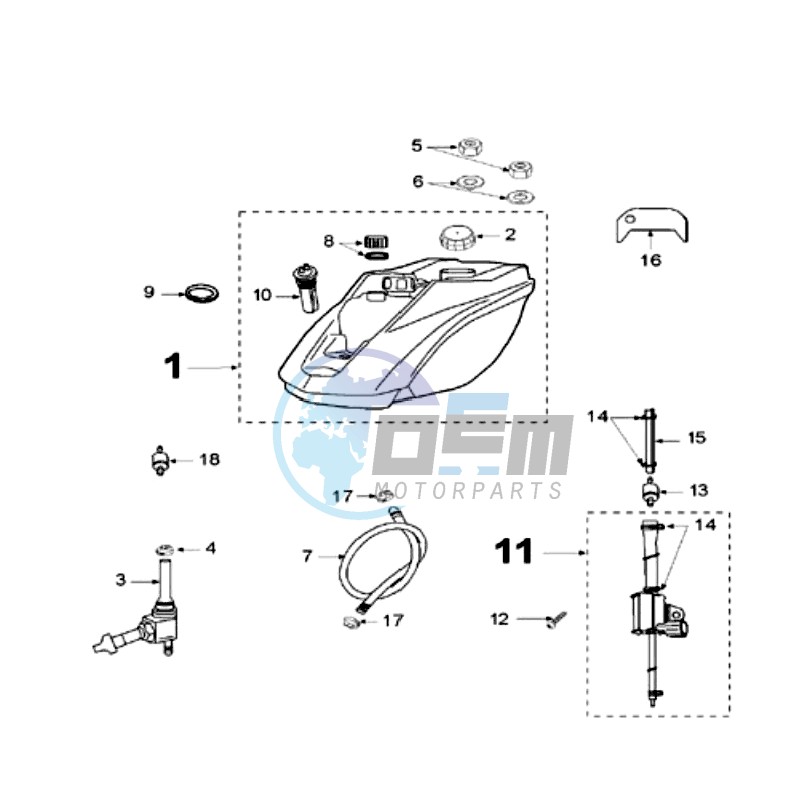 TANK AND FUEL PUMP