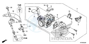 SH300RE SH300RE UK - (E) drawing THROTTLE BODY/FUEL INJECTOR