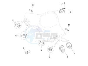 GTS 250 ABS drawing Selectors - Switches - Buttons