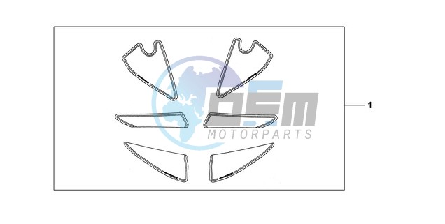 RACING STICKER WHITE BACKGROUND 'NUMBER PLATE STICKERS' WITH