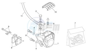 RX 50 racing 2003 drawing Rear master brake cylinder