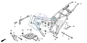 CRF80F 100 drawing FRAME BODY