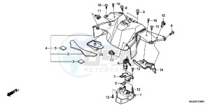 NC700XAD NC700X ABS Europe Direct - (ED) drawing CENTER COVER