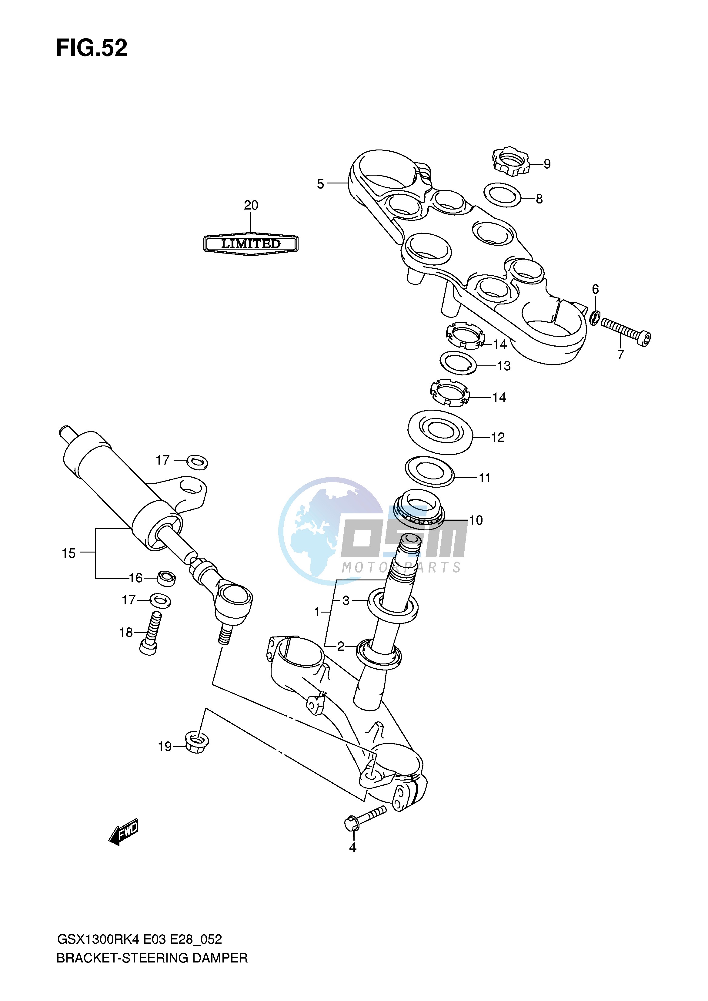 BRACKET - STEERING DAMPER