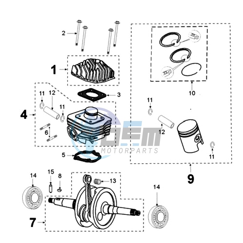 CRANKSHAFT IAE CAST IRON