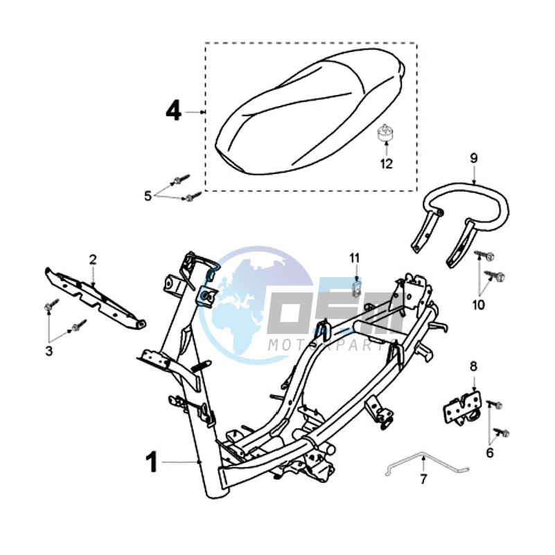 FRAME AND SADDLE