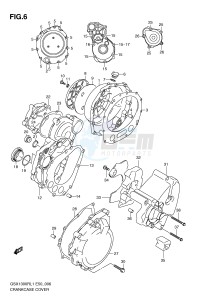 GSX1300R (E50) Hayabusa drawing CRANKCASE COVER