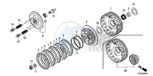 CBR300RAF CBR300RA Europe Direct - (ED) drawing CLUTCH