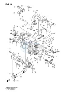 VL800 (E3-E28) VOLUSIA drawing THROTTLE BODY (MODEL K6 K7 K8)