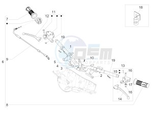 150 4T 3V ie Primavera (APAC) drawing Handlebars - Master cil.