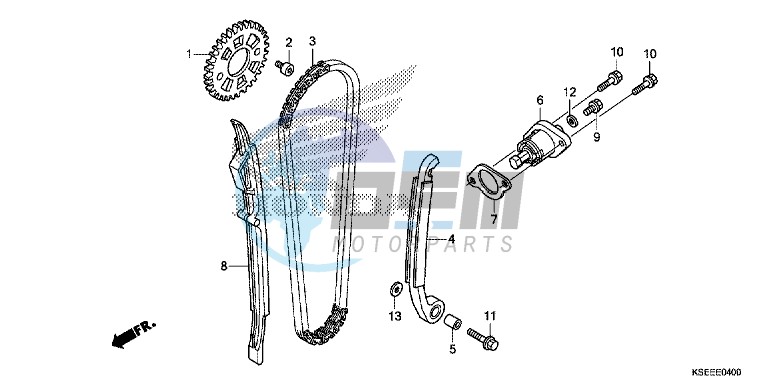 CAM CHAIN/TENSIONER