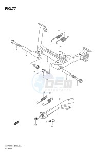 AN400 (E2) Burgman drawing STAND