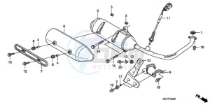 FES150A9 Europe Direct - (ED / ABS) drawing EXHAUST MUFFLER