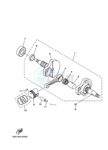 TT-R110E TT-R110 (BMAB) drawing CRANKSHAFT & PISTON