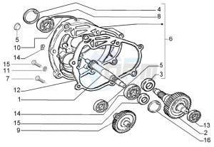 Liberty 200 Leader RST drawing Rear wheel shaft