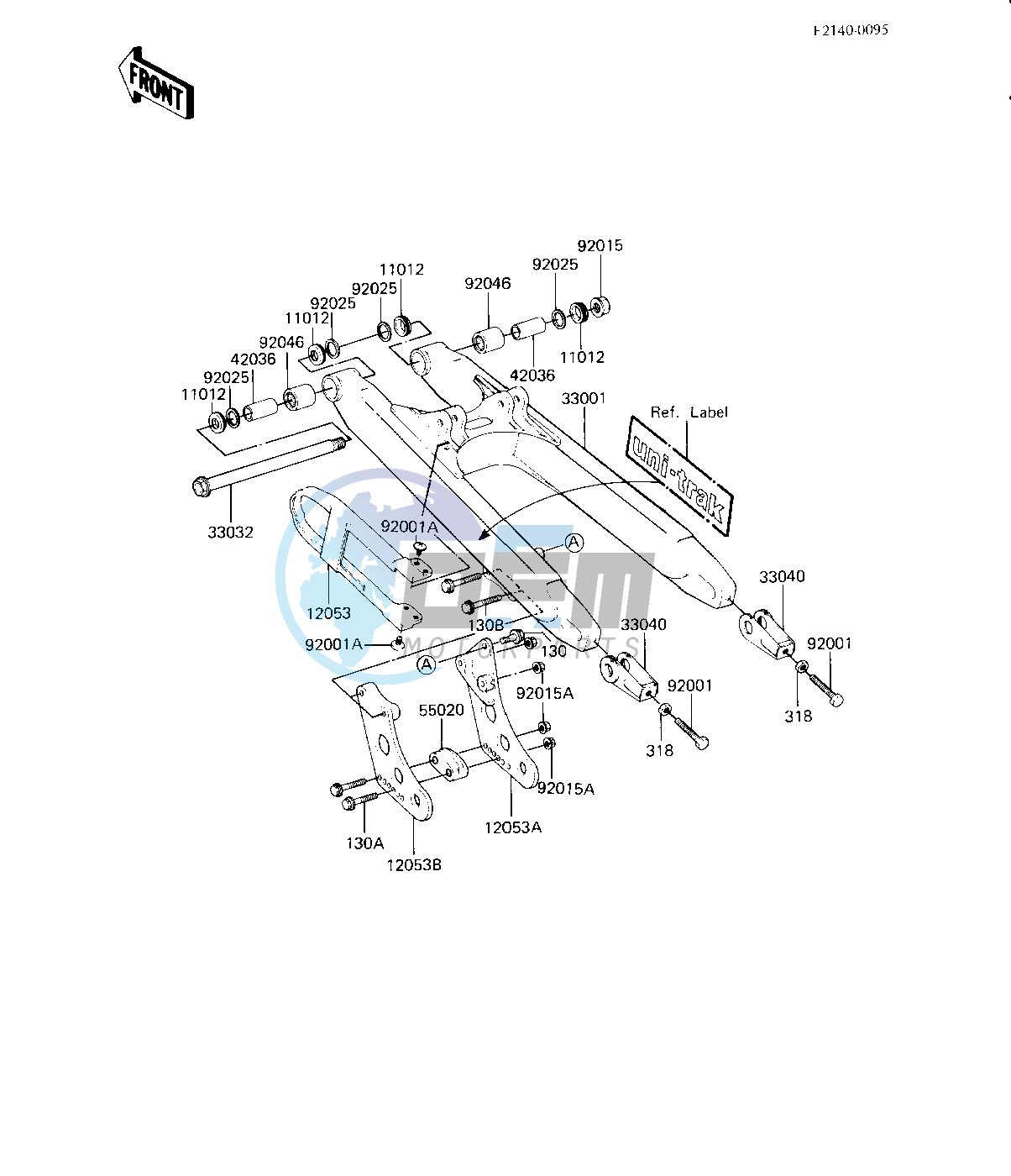 SWING ARM -- KX125-B1- -