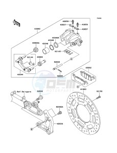 VN1600 CLASSIC TOURER VN1600D6F GB XX (EU ME A(FRICA) drawing Rear Brake