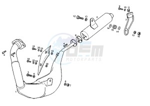 SENDA BLACK EDITION - 50 cc drawing SILENCER