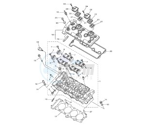 FZ8-NA 800 drawing CYLINDER HEAD