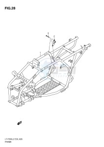 LT-F250 (E33) drawing FRAME