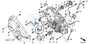 NC700SDE NC700SD 2ED - (2ED) drawing RIGHT CRANKCASE COVER ( NC700SD/ 750SD)