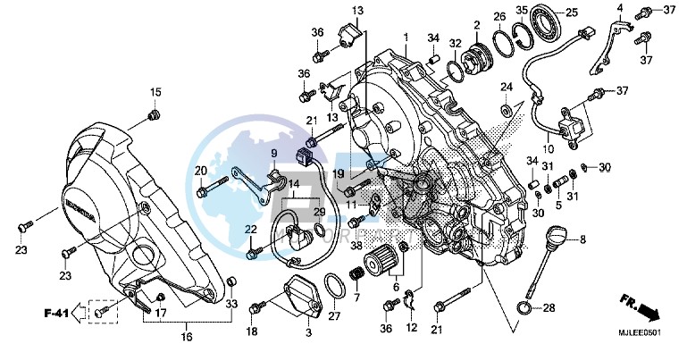 RIGHT CRANKCASE COVER ( NC700SD/ 750SD)