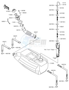 JET SKI STX-15F JT1500AJF EU drawing Fuel Tank