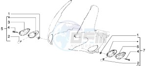 Runner VX 125 drawing Front direction indicators