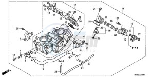 VTR2509 Australia - (U / MK) drawing THROTTLE BODY