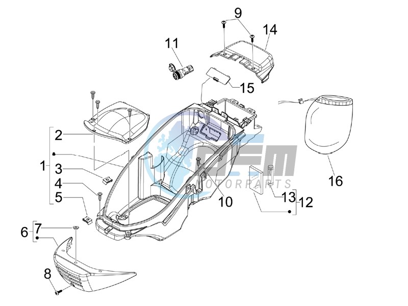 Helmet box - Undersaddle