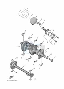 MT-09 SP MTN890D (BAM7) drawing CRANKSHAFT & PISTON