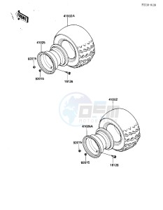 KLF 185 A [BAYOU 185] (A1-A1A) [BAYOU 185] drawing WHEELS_TIRES