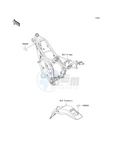 KDX 200 H (H10-H11) drawing LABELS