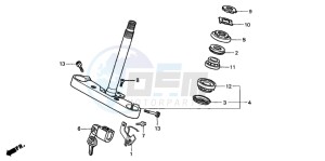 VT1100C2 drawing STEERING STEM