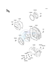 ZG 1200 B [VOYAGER XII] (B15-B17) [VOYAGER XII] drawing ENGINE COVER-- S- -