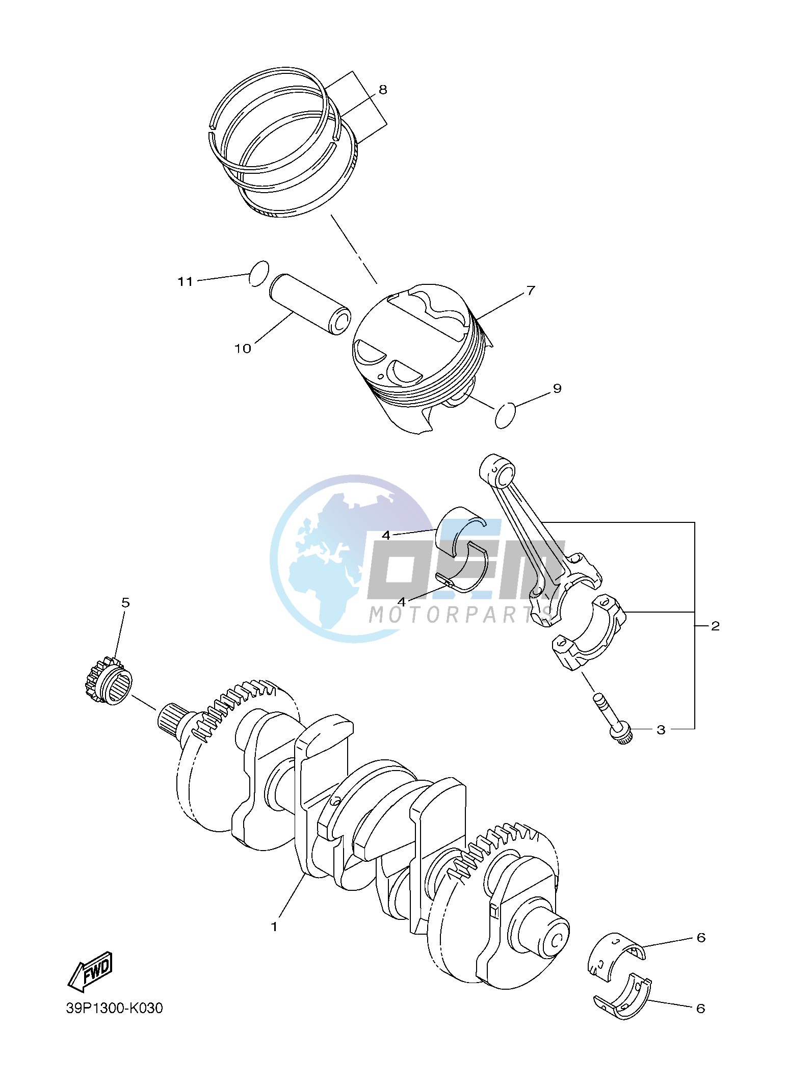 CRANKSHAFT & PISTON